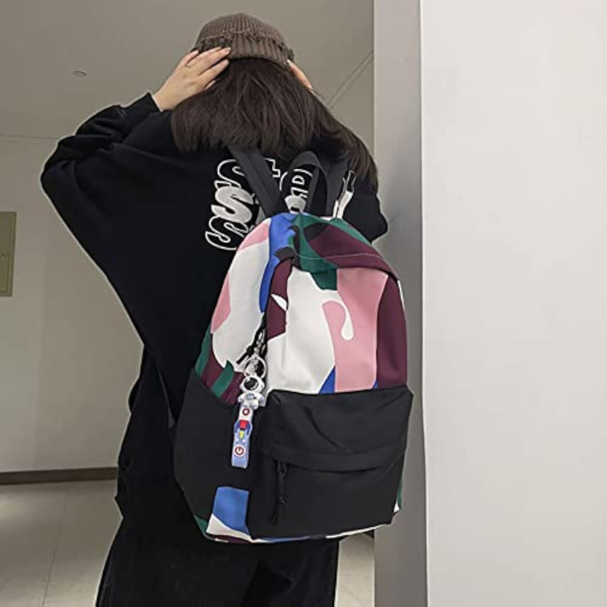 Women's Lightweight Multi-pocket Waterproof Backpack, Urban Travel